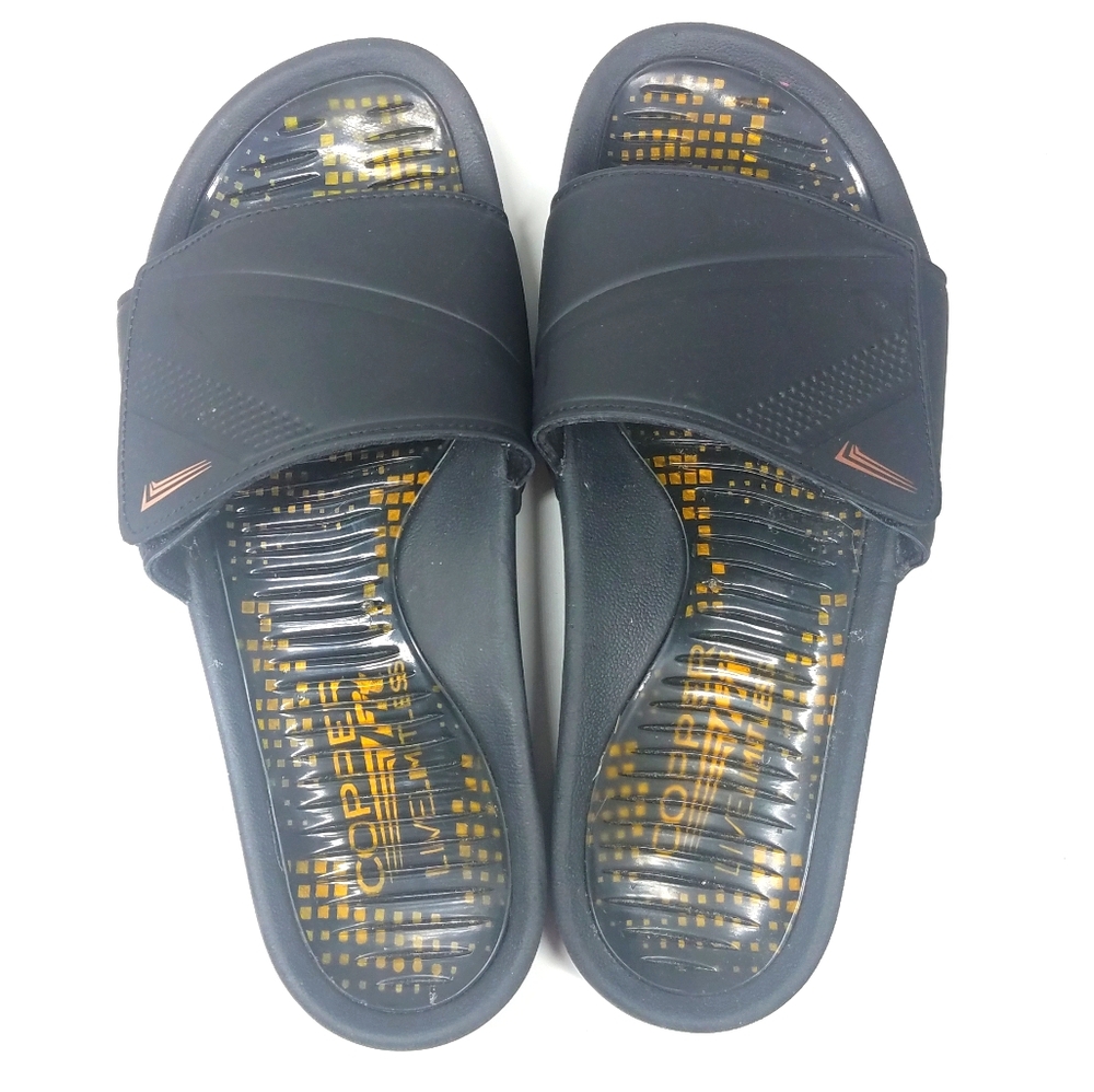 Copper Live Limitless Black Slides Slippers